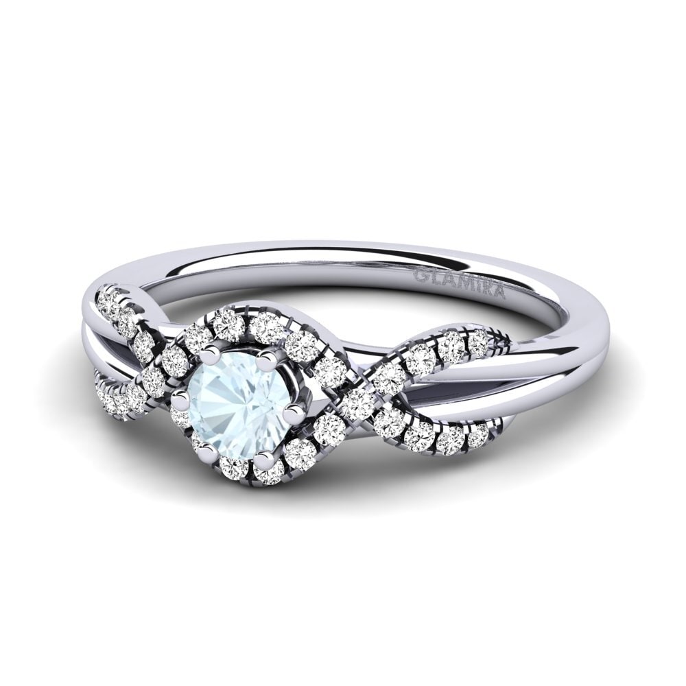 Aquamarine Engagement Ring Jilessa