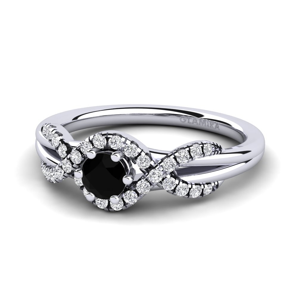 Black Diamond Engagement Ring Jilessa