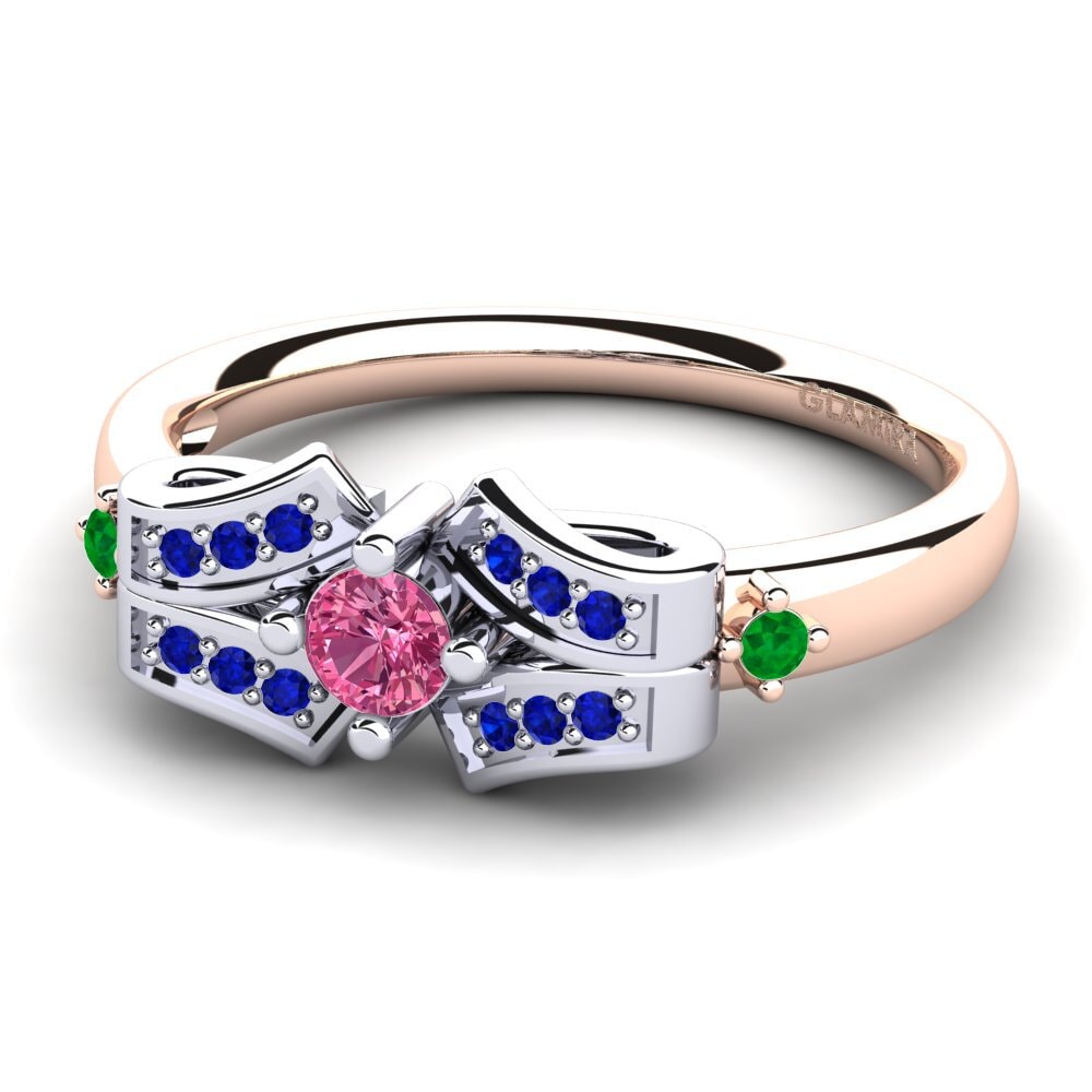 14k Rose & White Gold Engagement Ring Jueves