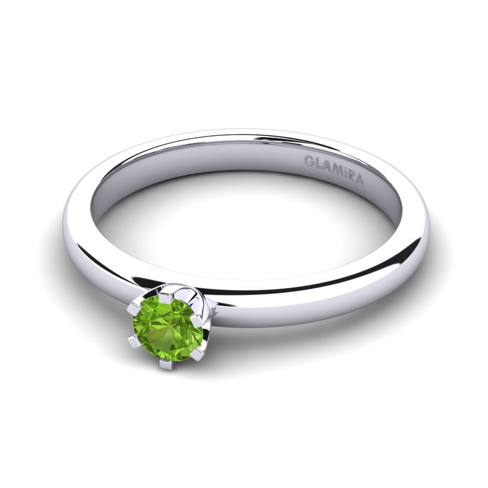 Peridoto Anillo de compromiso Katherina 0.25crt