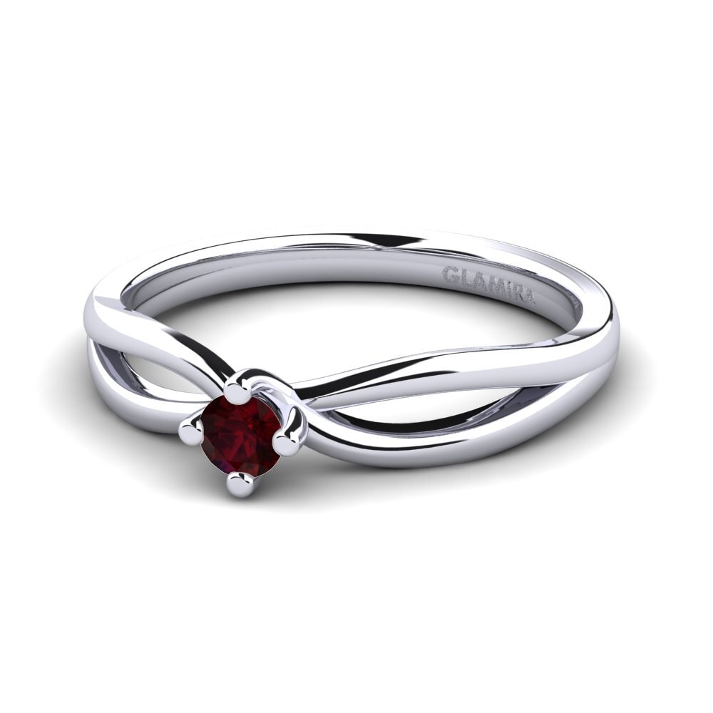 Garnet Engagement Ring Layla 0.1 crt
