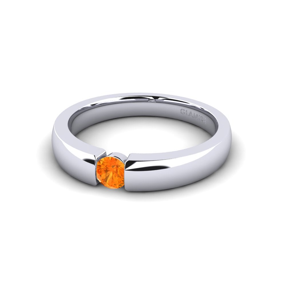 Zafiro Naranja Anillo de compromiso Lissy 0.25crt