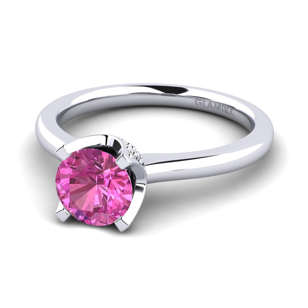 Rosa Topas Forlovelsesring Litzy 1.0 crt