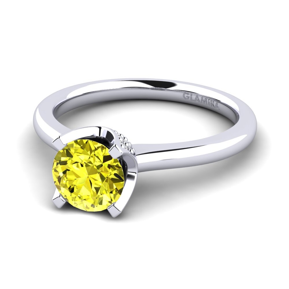 Yellow Diamond Engagement Ring Litzy 1.0 crt