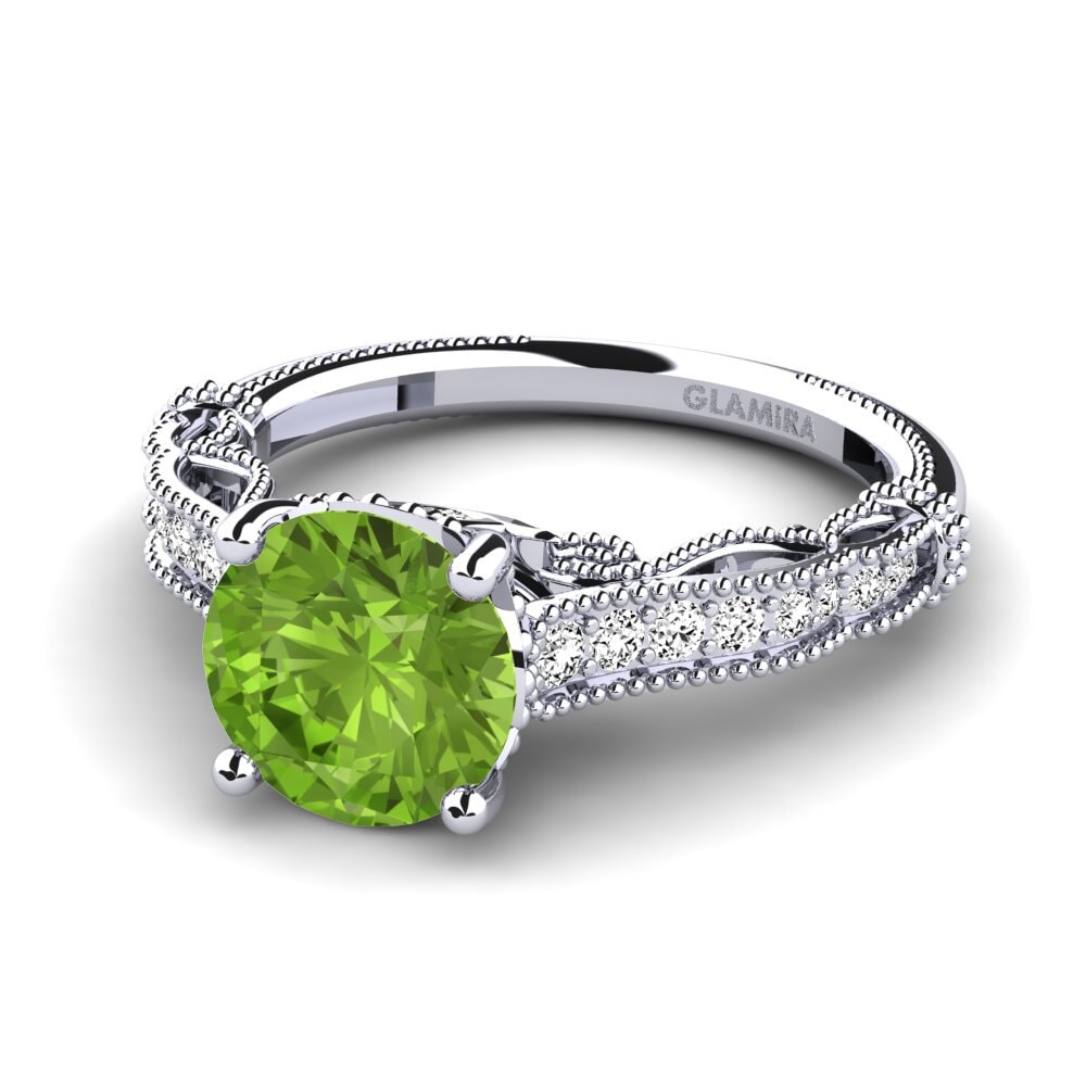 Peridot Engagement Ring Marilee