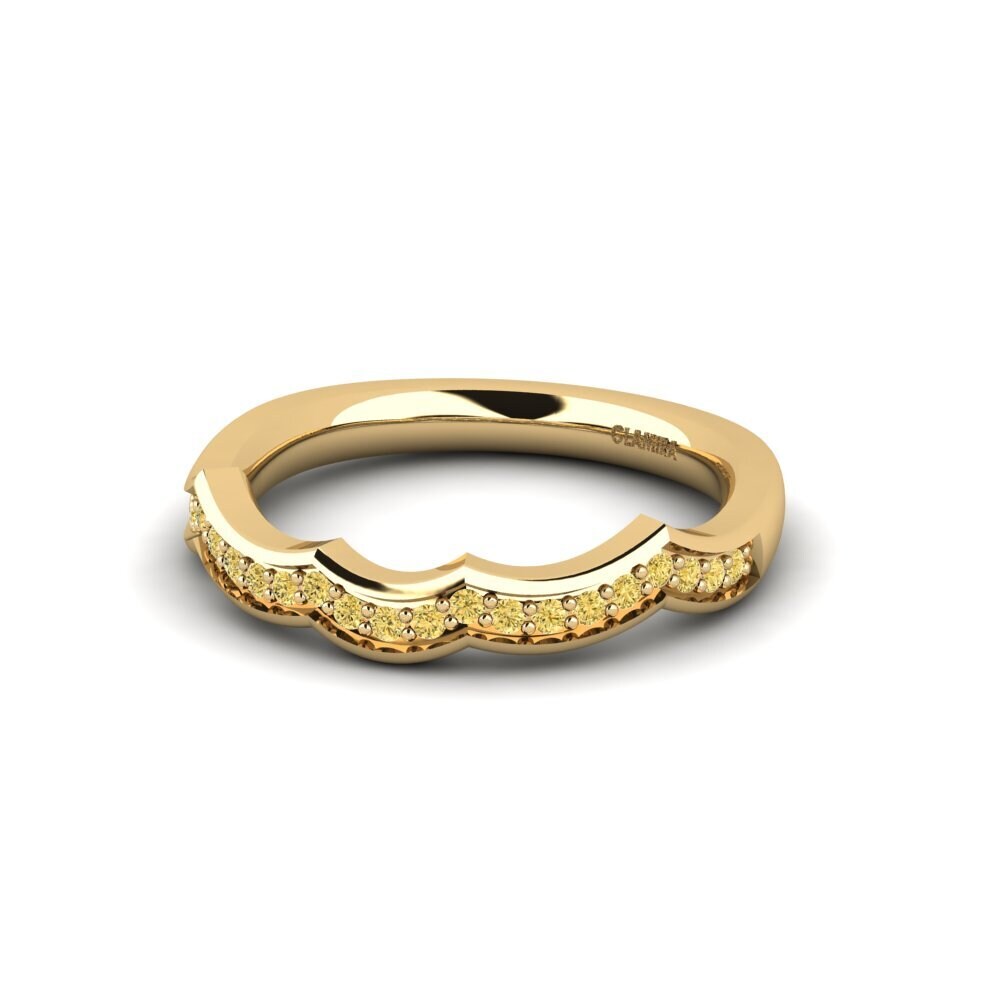 14ct Yellow Gold Yellow Diamond Bridal Set Marvelous Ring B