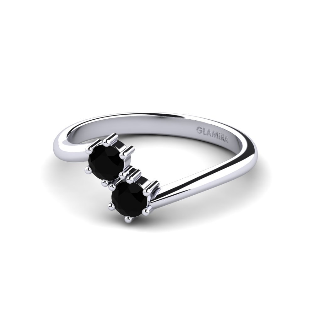 Diamante Negro Anillo de compromiso Mastiquer