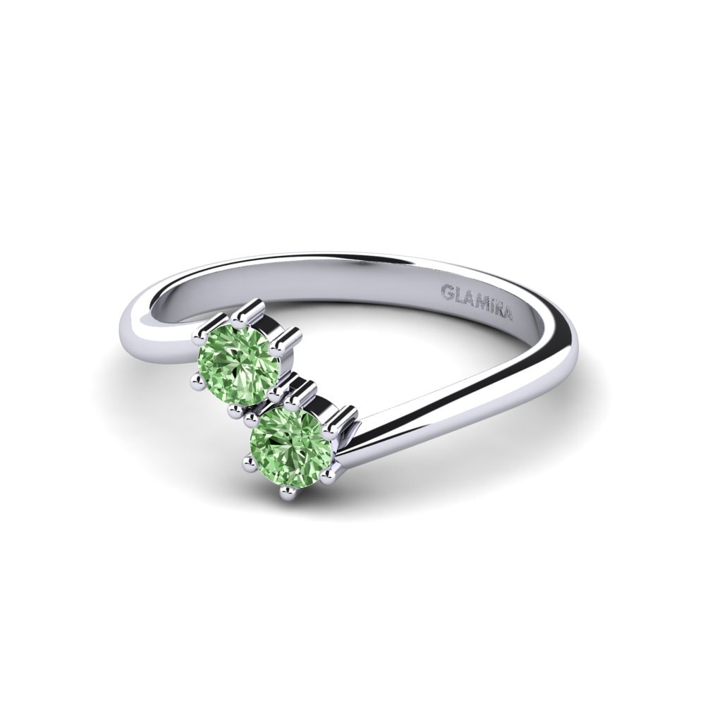 Grüner Diamant Verlobungsring Mastiquer