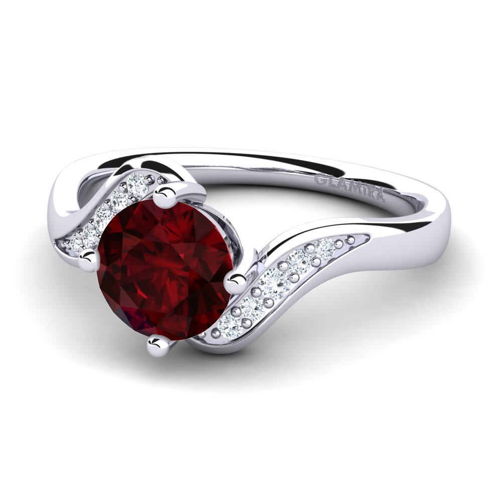 Garnet Engagement Ring Miguelina
