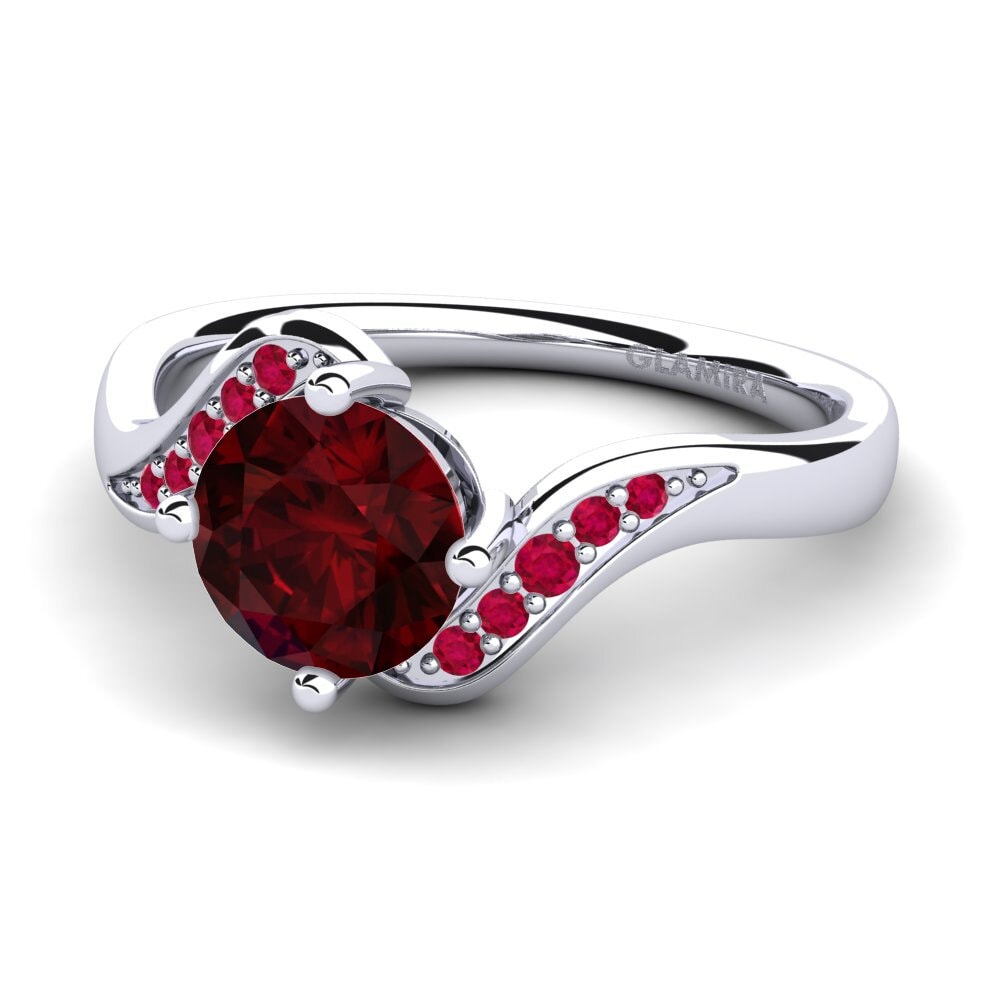 Garnet Engagement Ring Miguelina