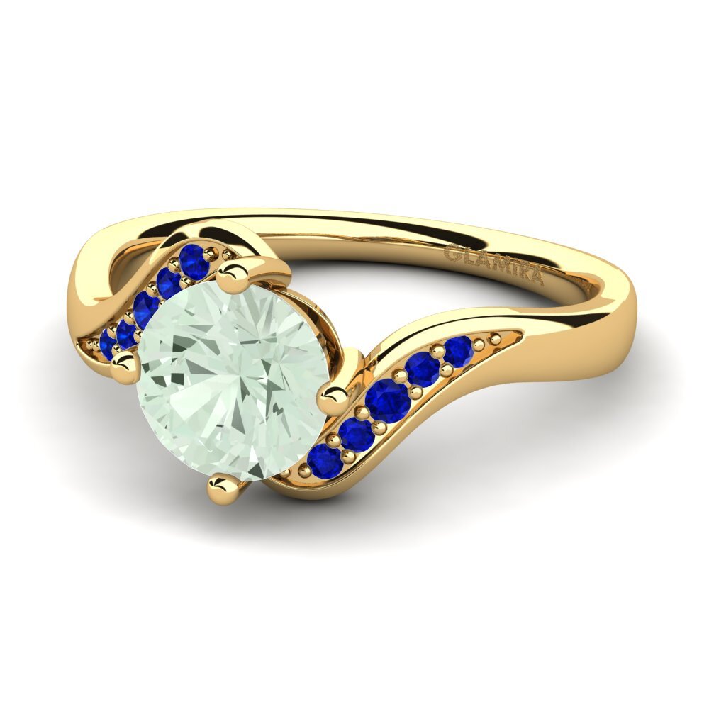 14K Yellow Gold Engagement Ring Miguelina