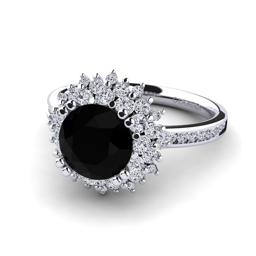 Black Diamond Engagement Ring Muranda