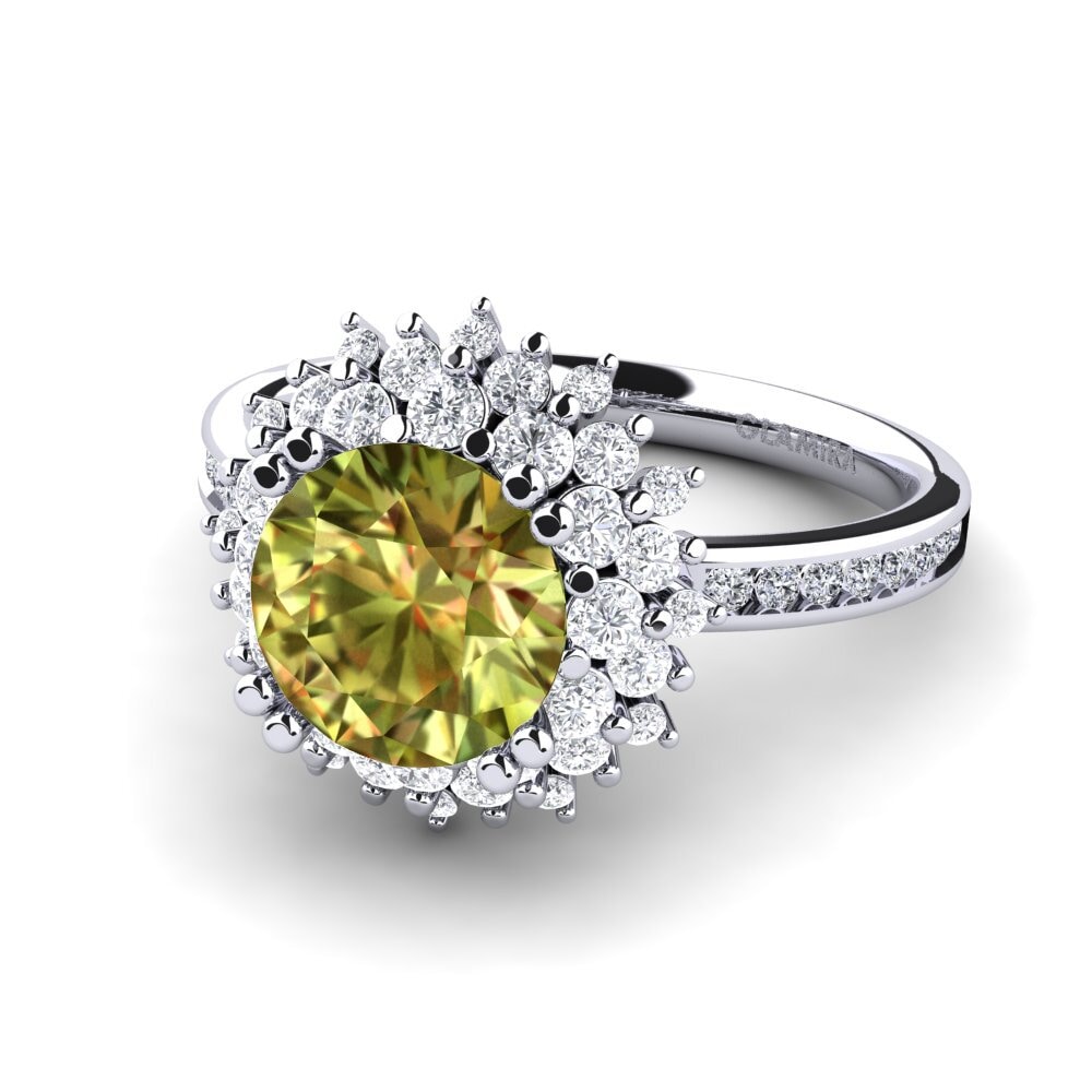 Flower Sultan Stone Rings