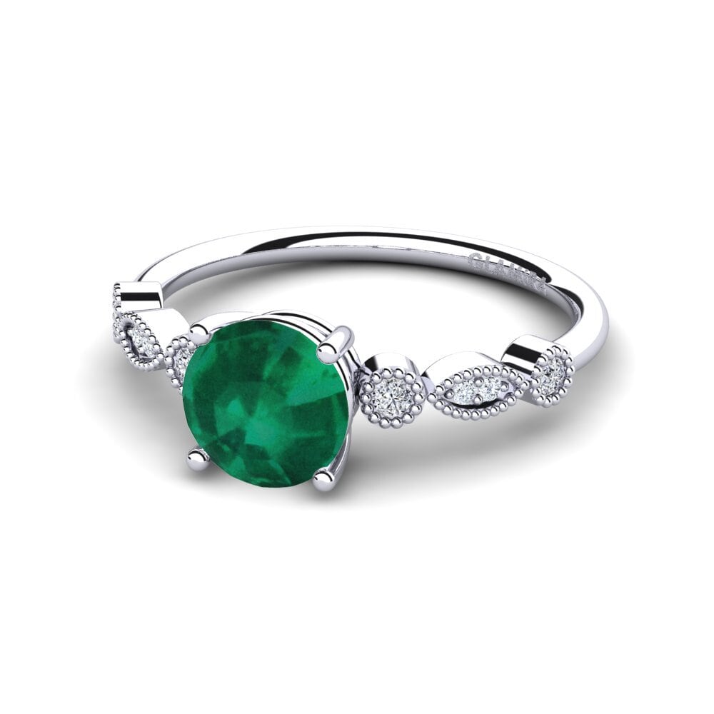 Emerald Engagement Ring Naola