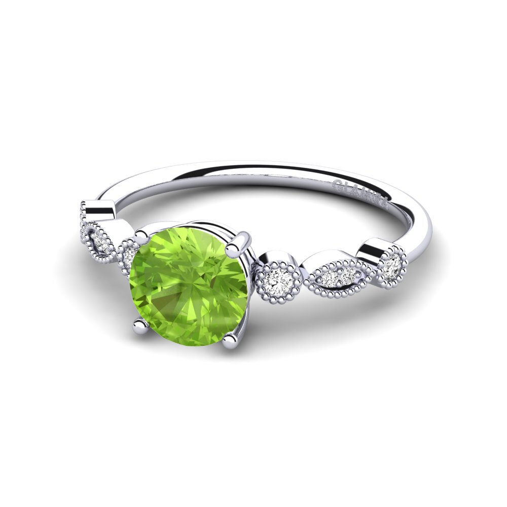Peridot Engagement Ring Naola