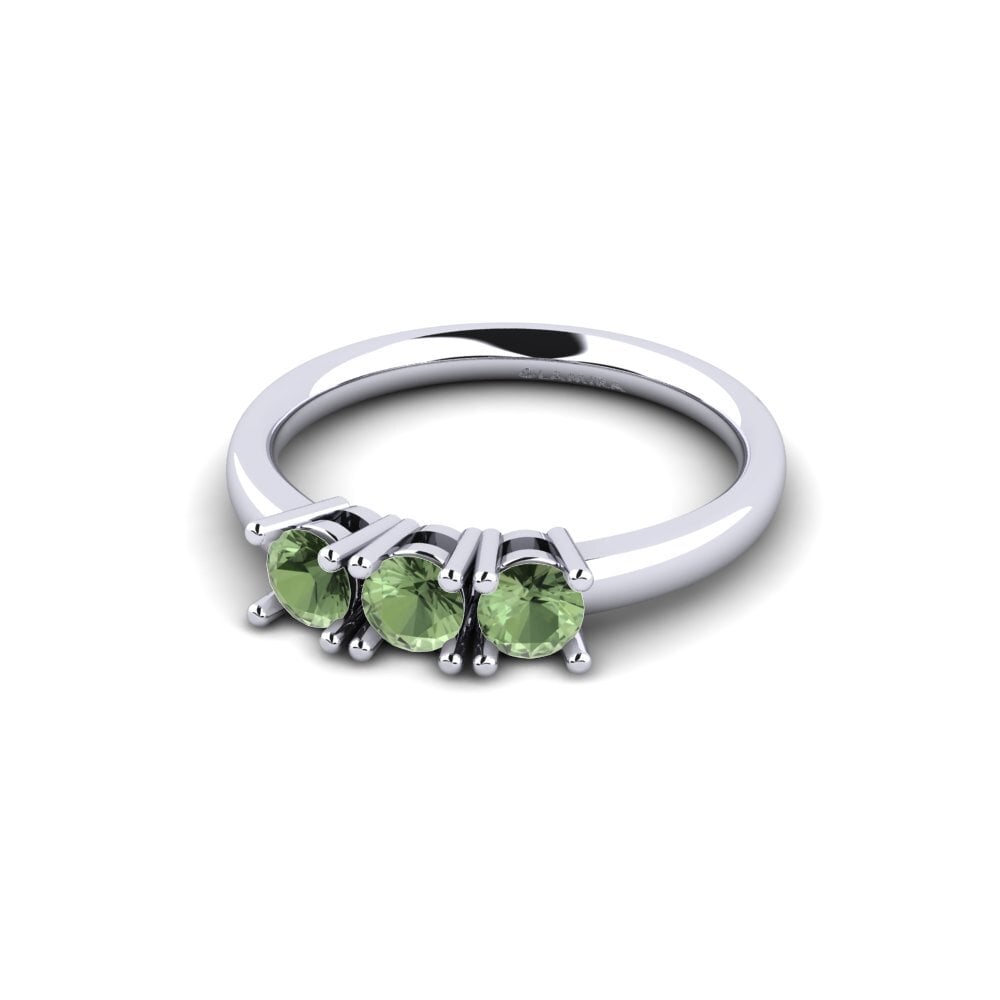Green Sapphire Engagement Ring Odelia