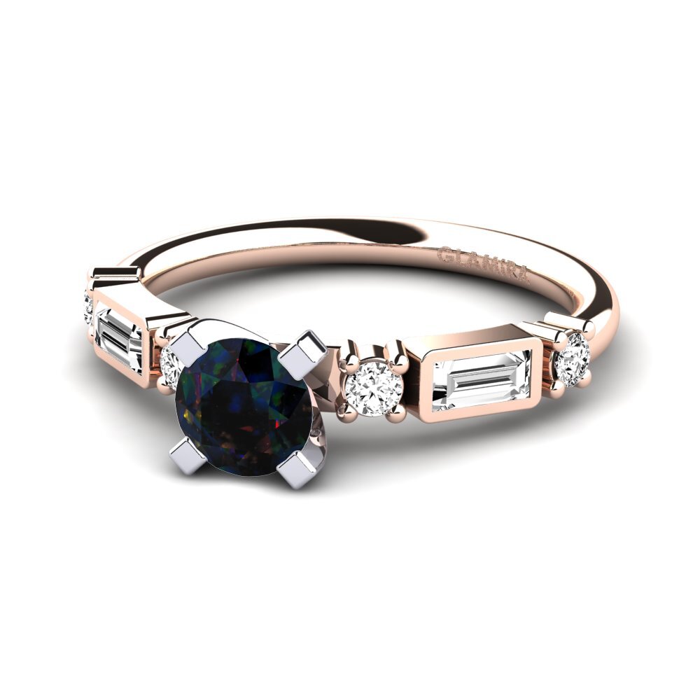 Opalo Negro Anillo de compromiso Palawan