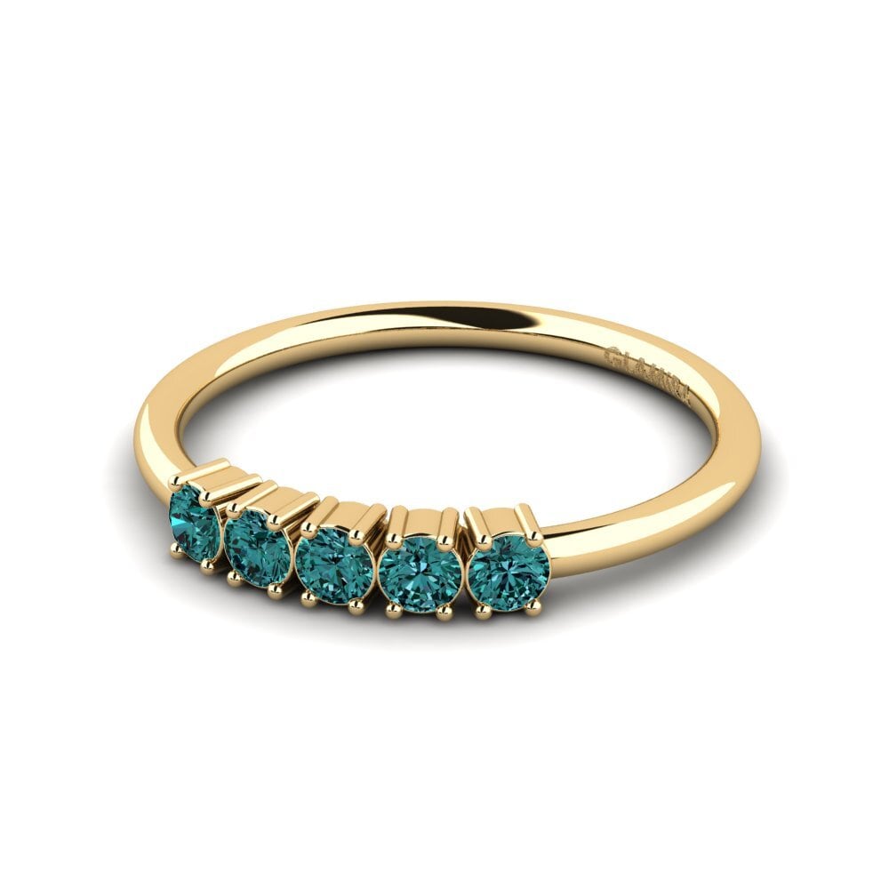 Blue Diamond Engagement Ring Palver
