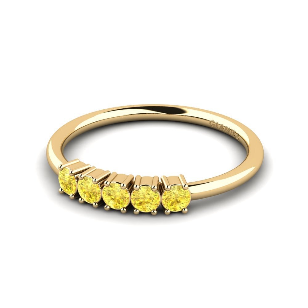 Yellow Sapphire Engagement Ring Palver
