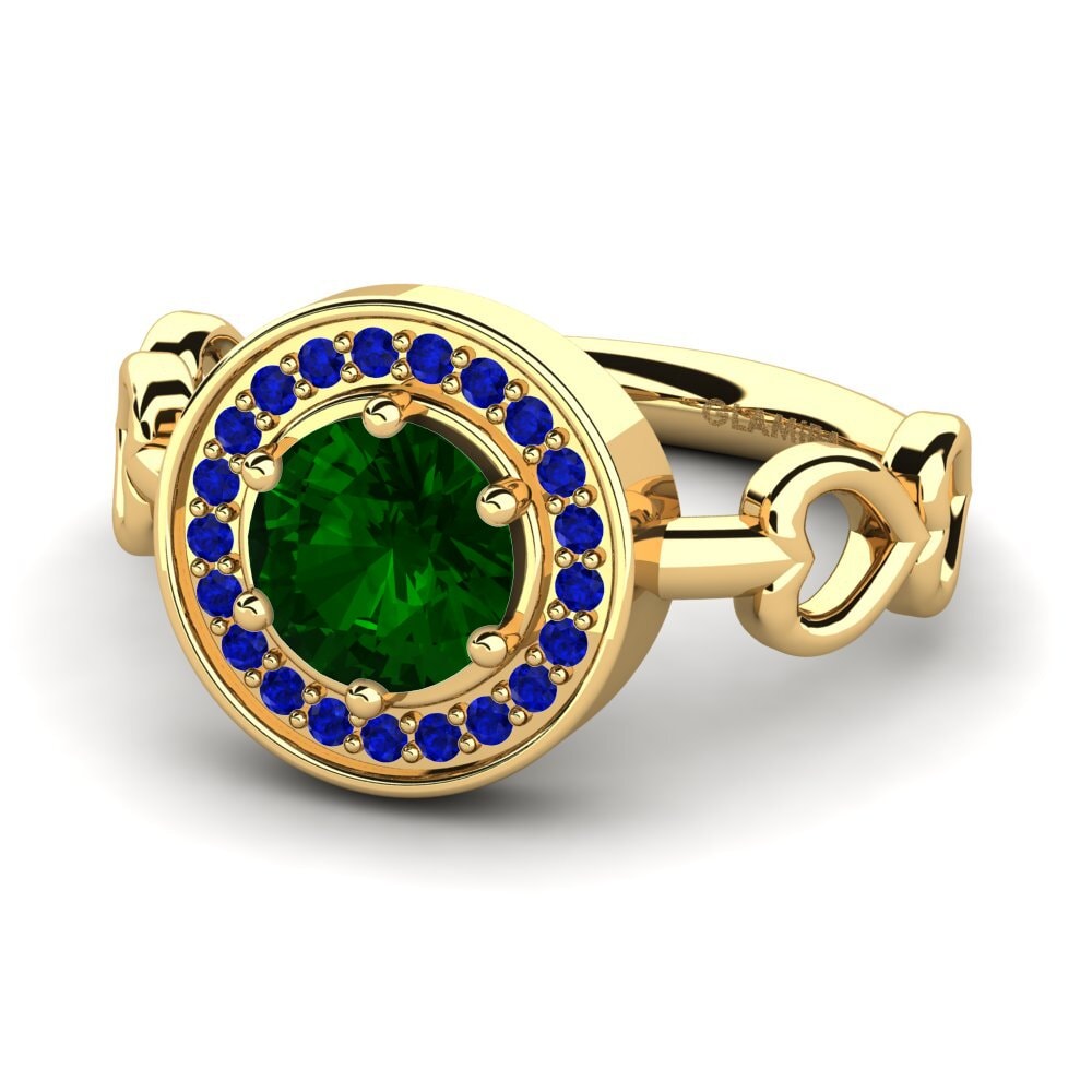 Green Tourmaline Engagement Ring Piedad