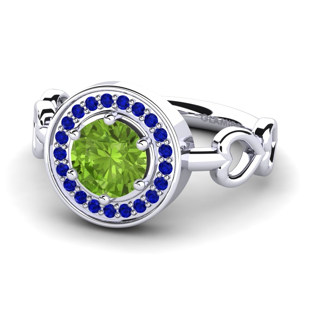 9k White Gold Engagement Ring Piedad