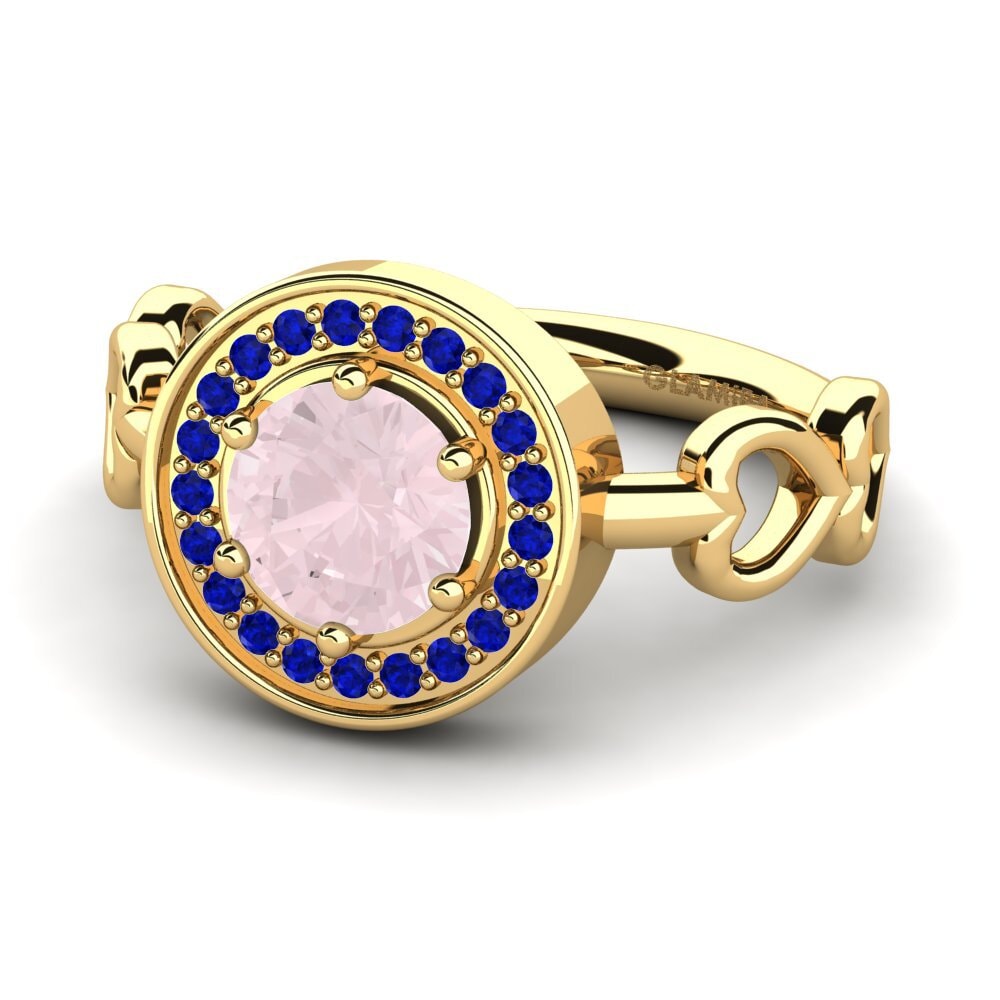 Rose Quartz Engagement Ring Piedad