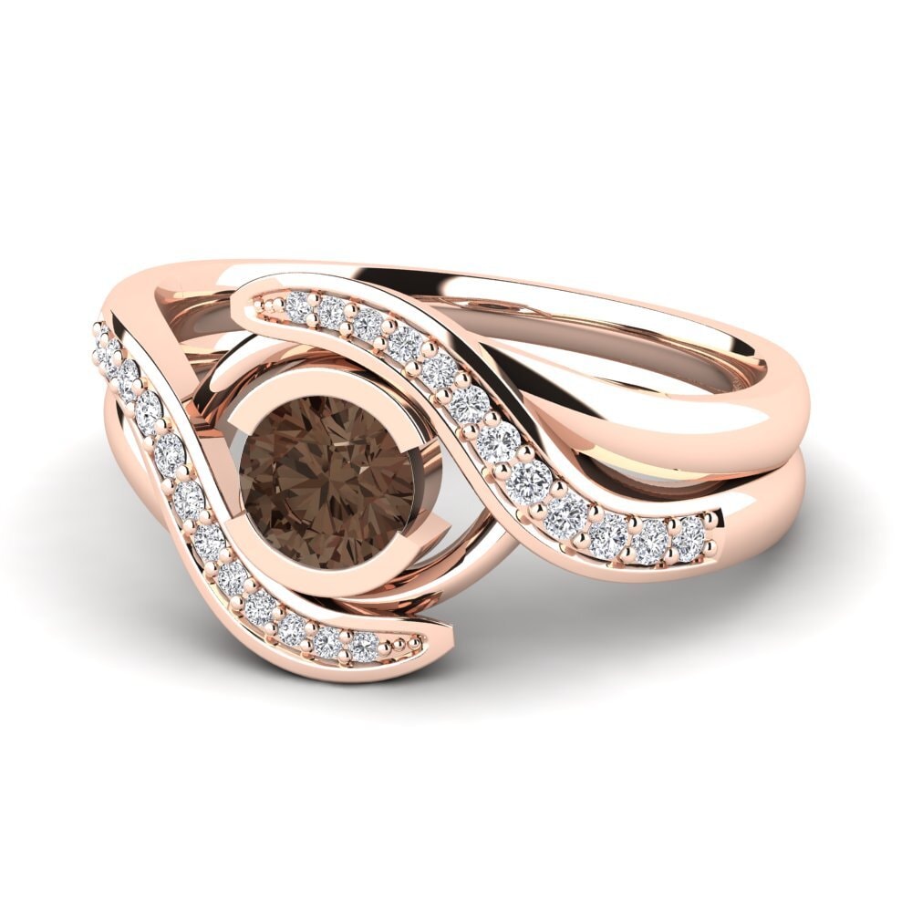 Smoky Quartz Engagement Ring Reese