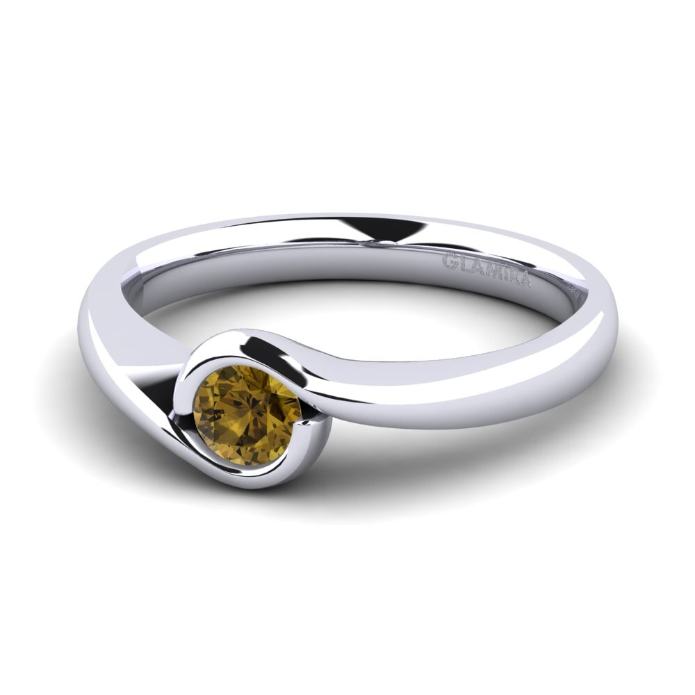 Circón Marrón Anillo de compromiso Sabella 025crt