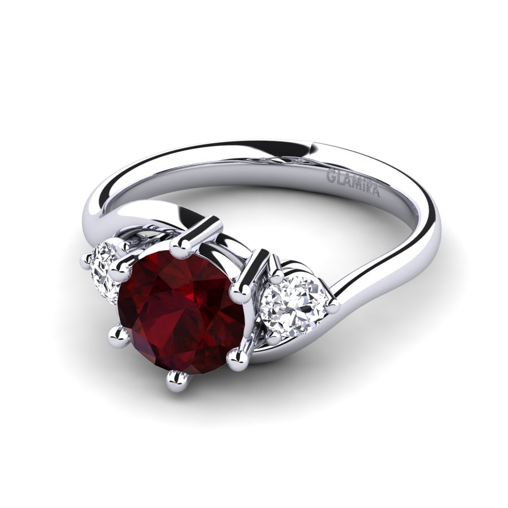 Garnet Engagement Ring Skarlette