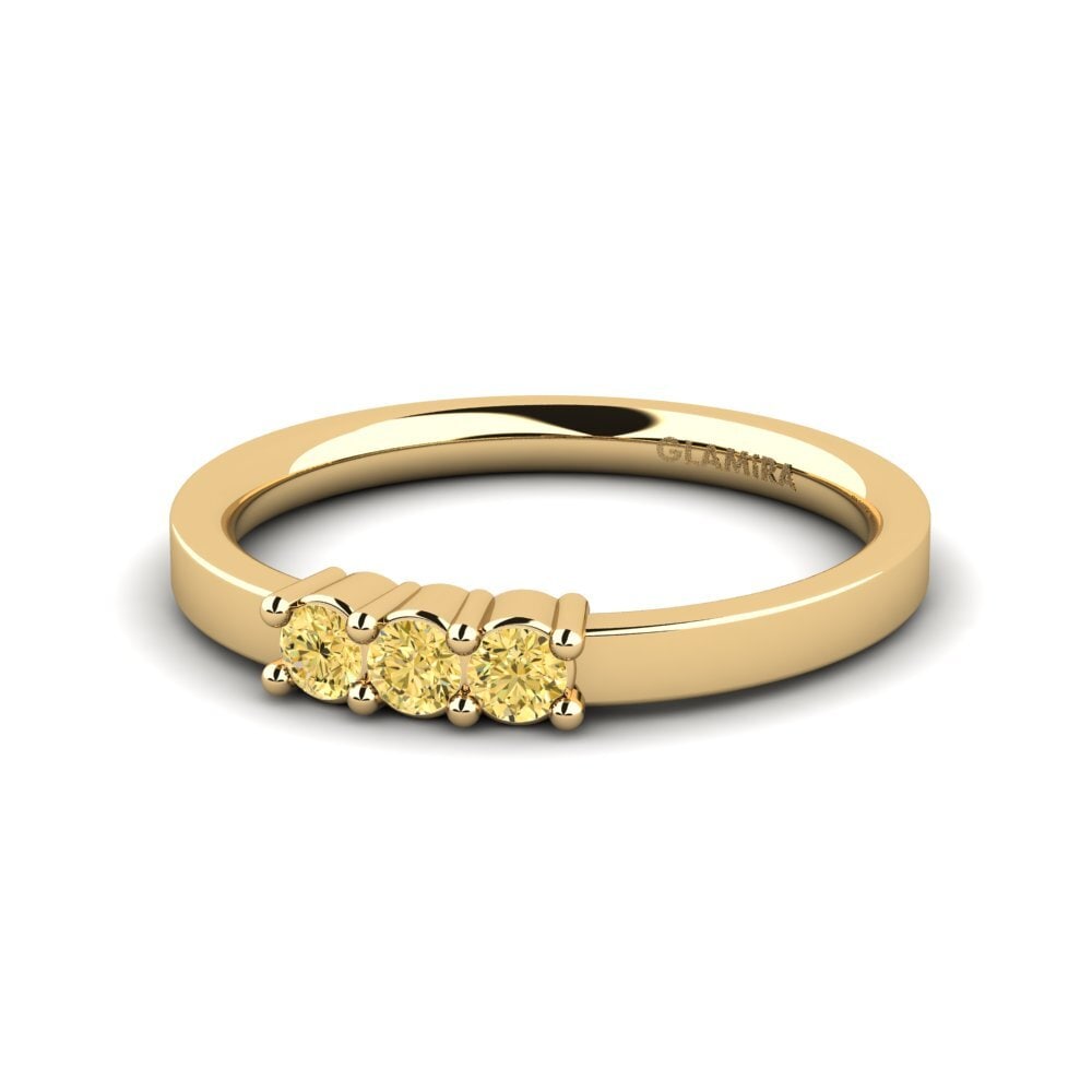 14ct Yellow Gold Yellow Diamond Bridal Set Soulmates Ring B