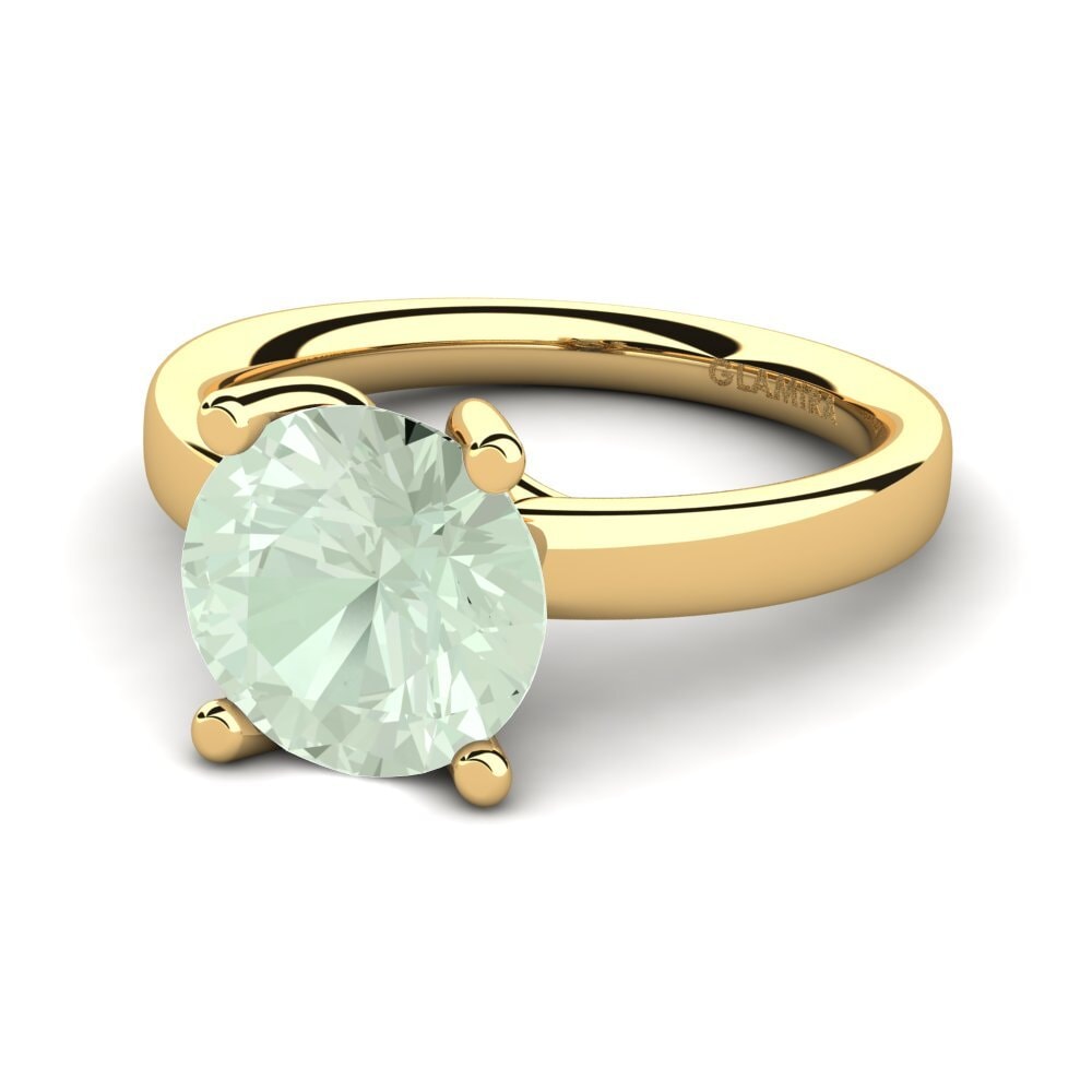 Green Amethyst Engagement Ring Titina 3.0 crt