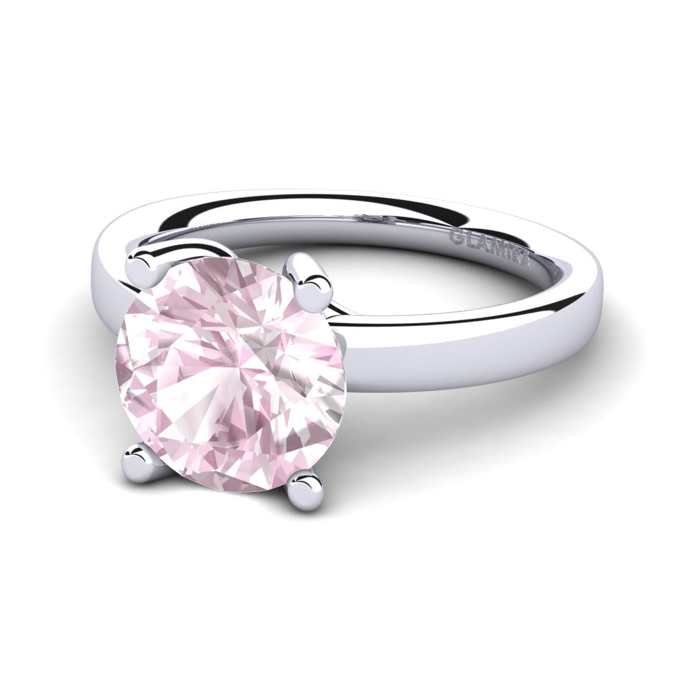 Plata 925 Kunzite Anillo de compromiso Titina 3.0 crt