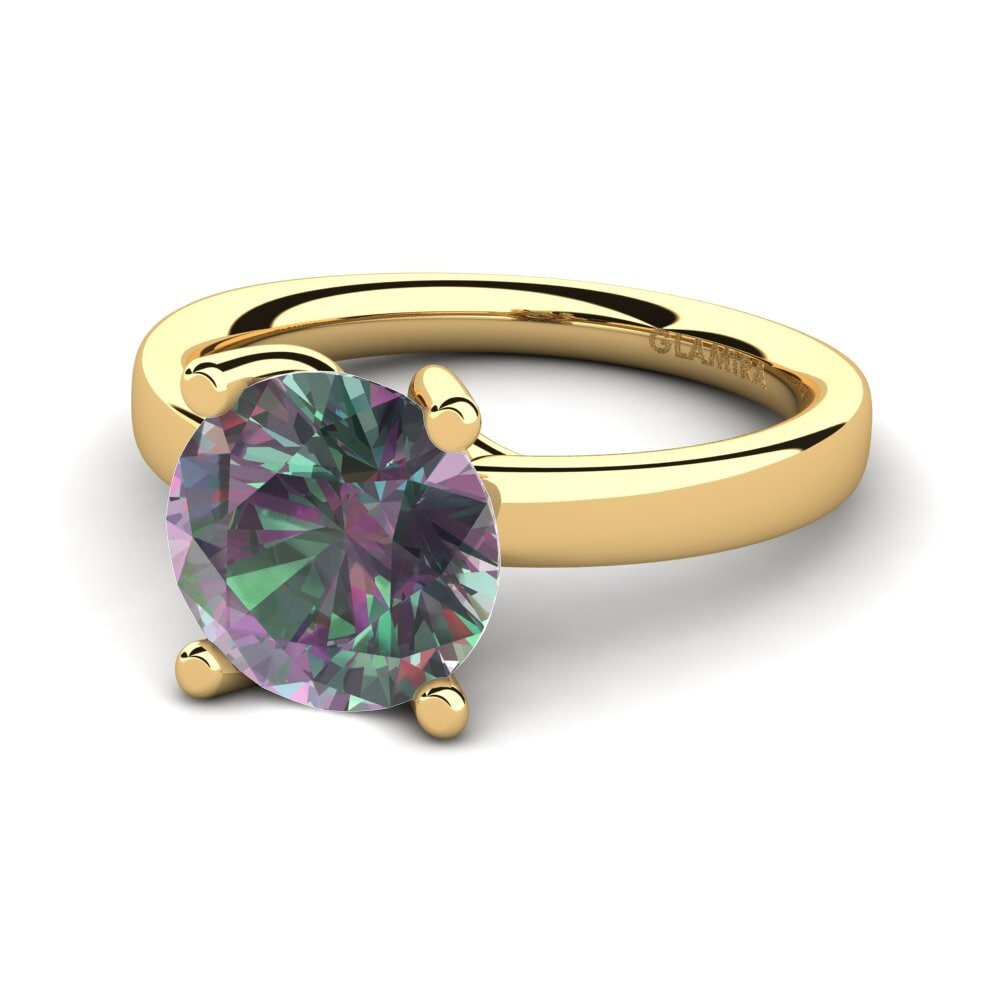 Topacio Místico Anillo de compromiso Titina 3.0 crt