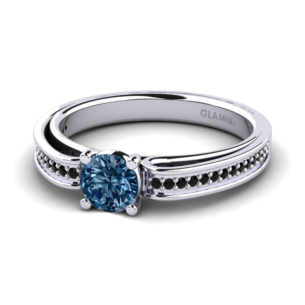 Blue Diamond Engagement Ring Torrone