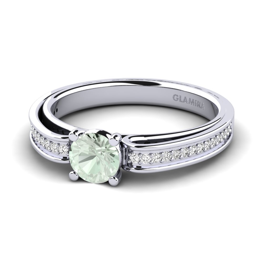 Amatista verde Anillo de compromiso Torrone