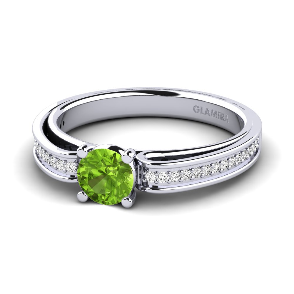 Peridoto Anillo de compromiso Torrone