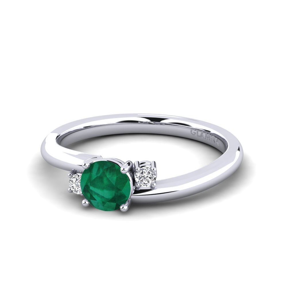 Emerald Engagement Ring Tranquill