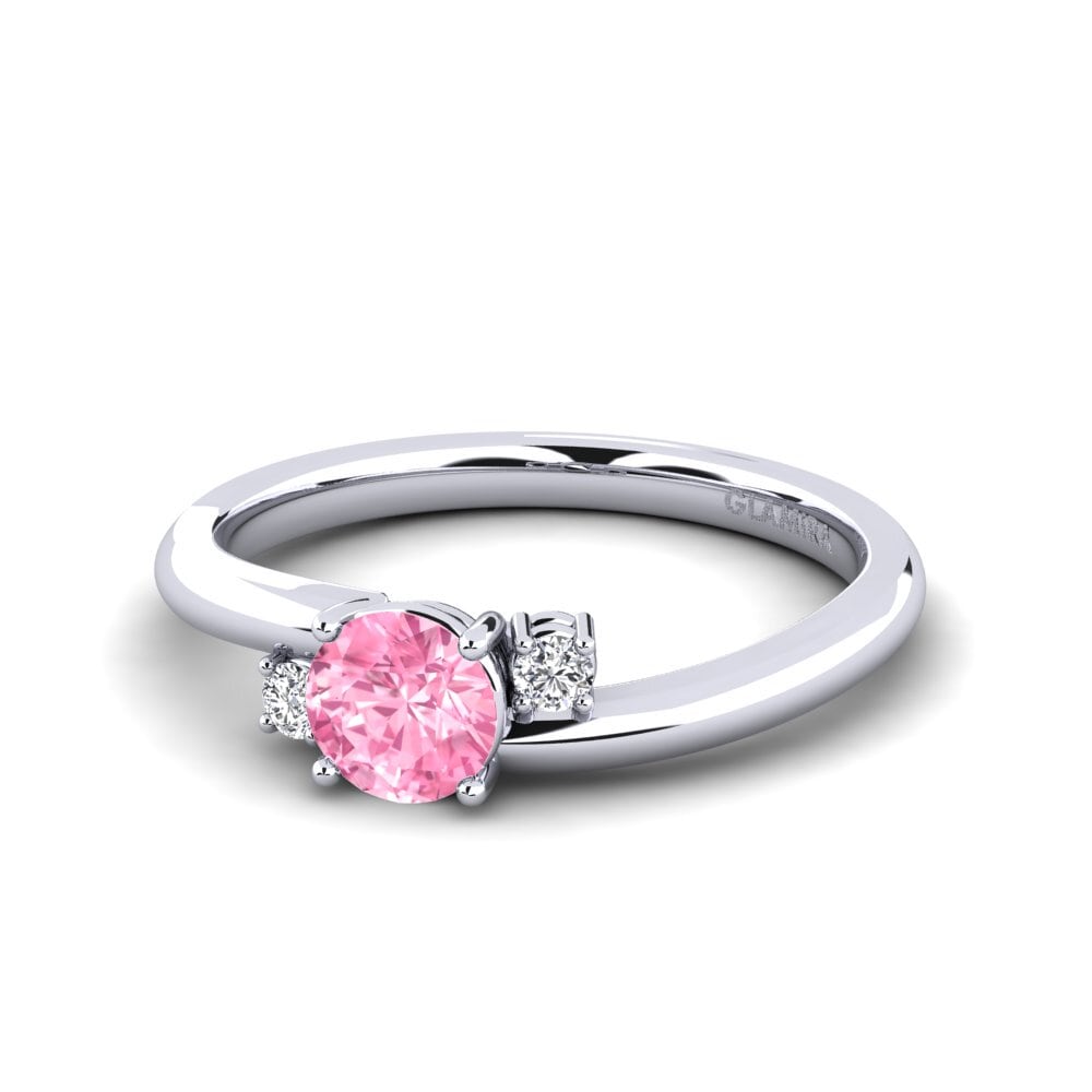 Zafiro Rosado Anillo de compromiso Tranquill