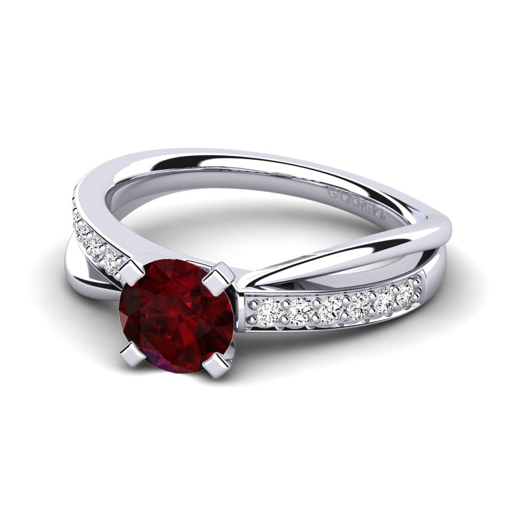 Granate Anillo de compromiso Viviette 0.8 crt