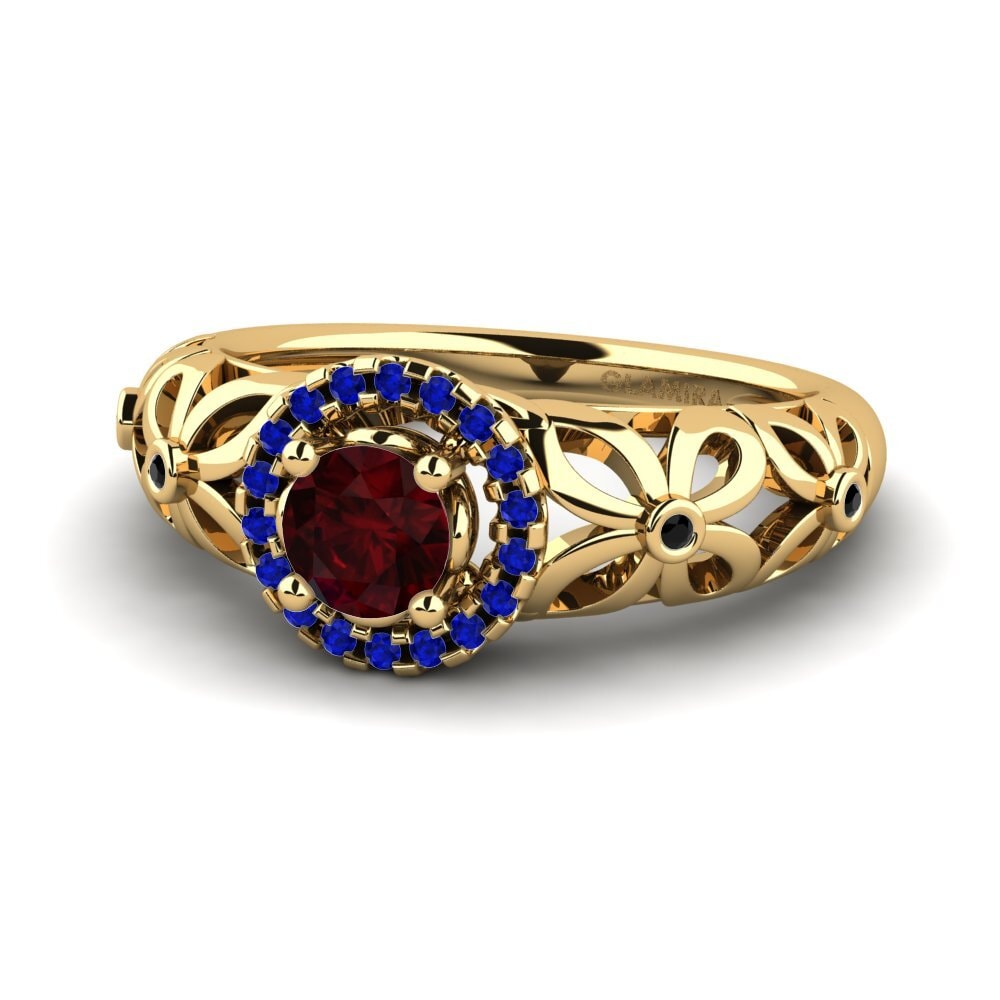 Garnet Engagement Ring Vivyan