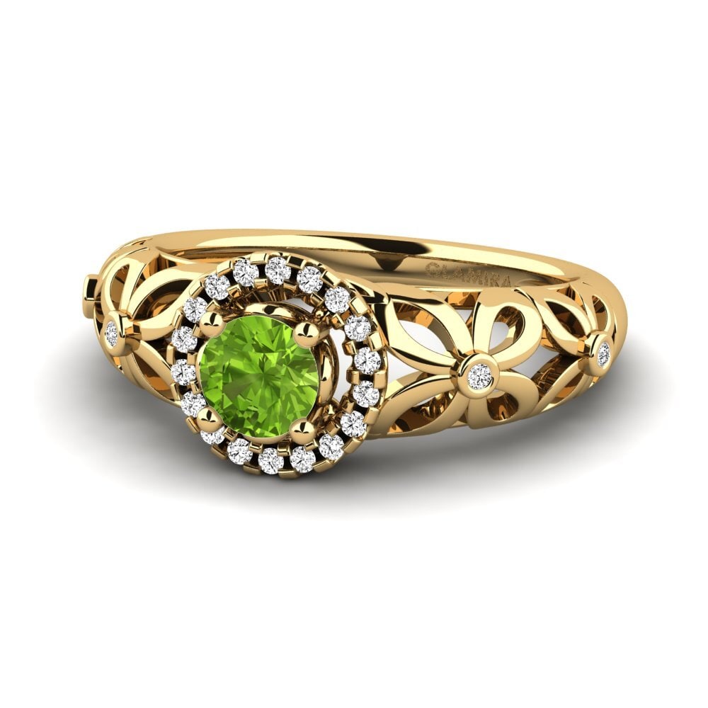 Peridot Engagement Ring Vivyan