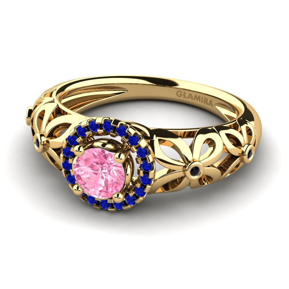Pink Sapphire Engagement Ring Vivyan