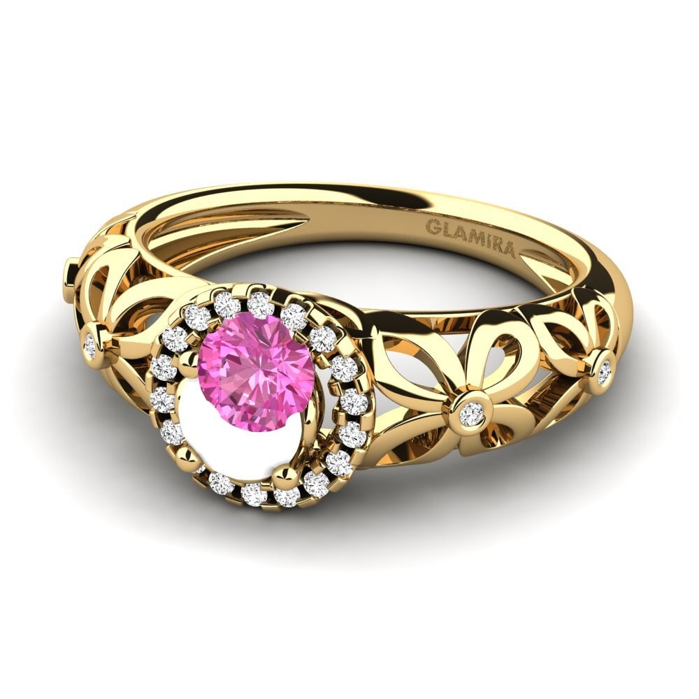 Topacio Rosa Anillo de compromiso Vivyan