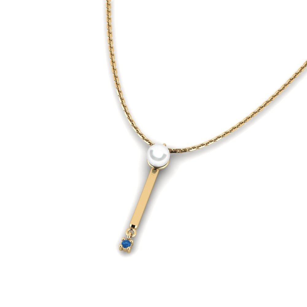 Dark Blue Zirconia Women's Necklace Baumanni