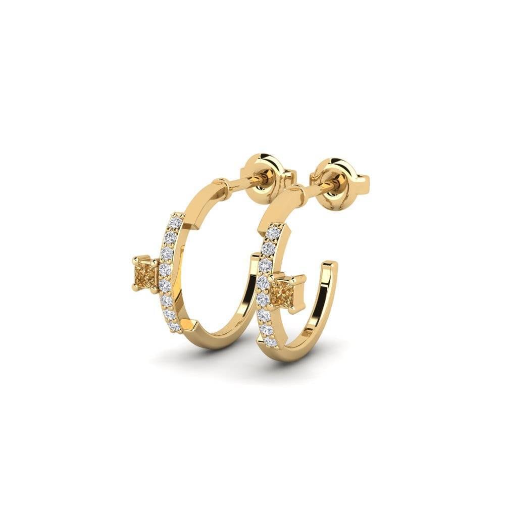 Brown Diamond Women's Earring Breasclete
