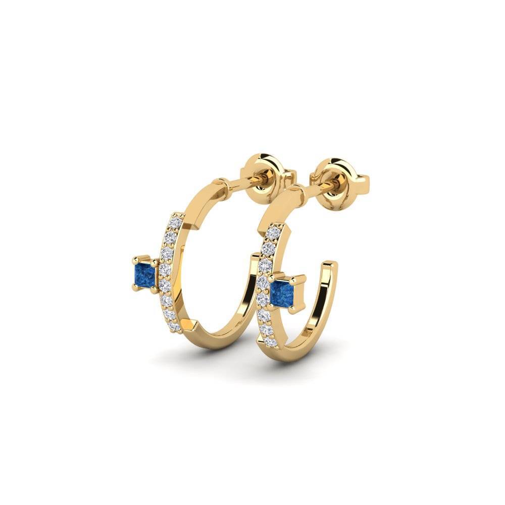 sapphire-zirconia Women's ต่างหู Breasclete