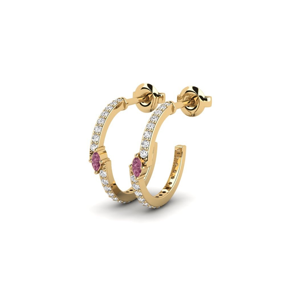 Grenat de Rhodolite Boucle d'oreille femme Callander