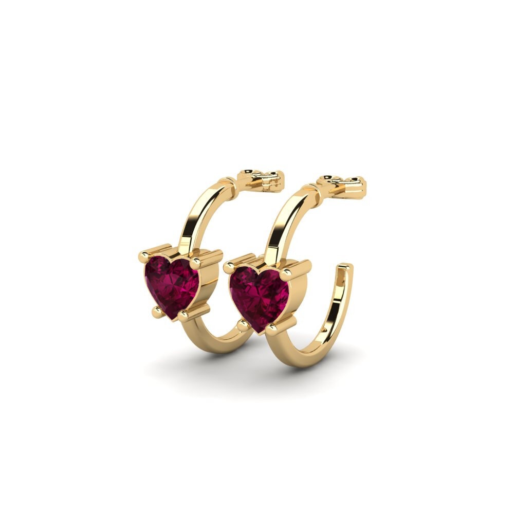 Grenat de Rhodolite Boucle d'oreille femme Celineas