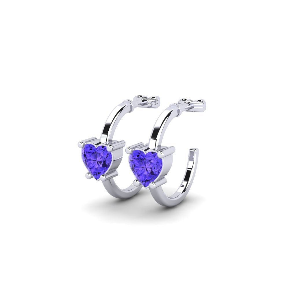 Oro Bianco 375 Tanzanite Orecchino da donna Celineas
