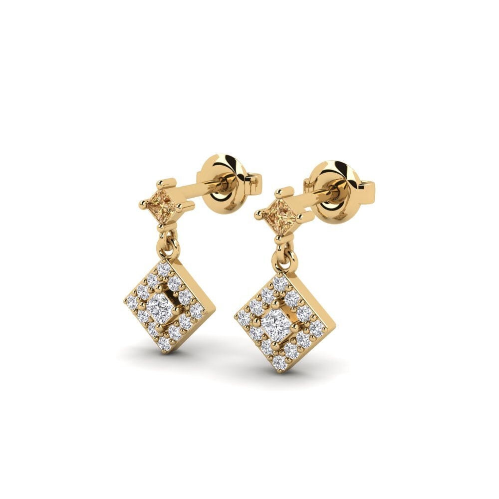 Brown Diamond Women's Earring Dalgarrog